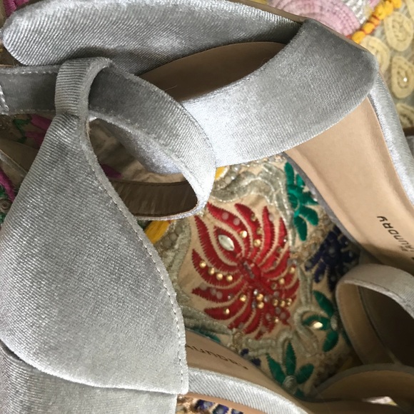 Suede chunky heels - Picture 3 of 3